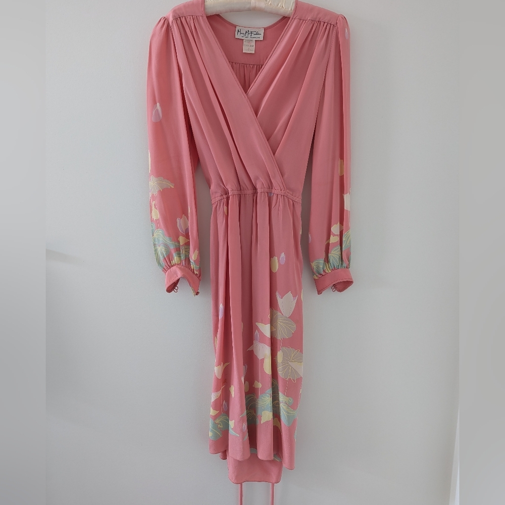 100% Silk Pink Dress
